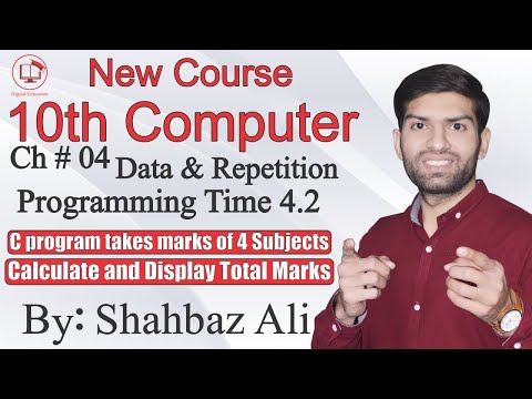 C Program to Store Marks of 4 Subject Using Array | Programming Time 4.2 | 10th Computer Science