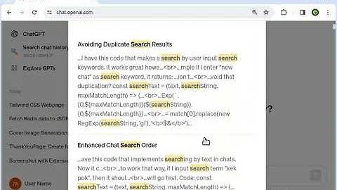 Search ChatGPT conversation history. Find existing chats and messages