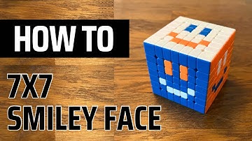 How to make a smiley face on a 7x7 Rubik’s Cube