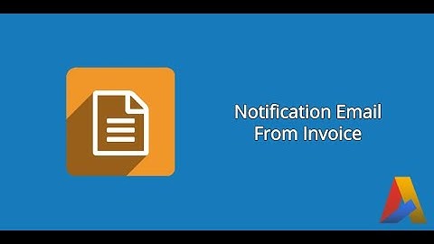 Notification Email From Invoice In Odoo v13