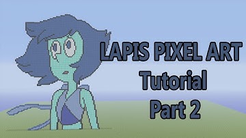 Minecraft Pixel Art Tutorial | Lapis Lazuli Part 2 (Steven Universe)