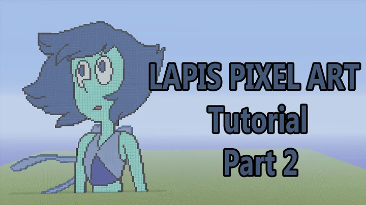 Minecraft Pixel Art Tutorial | Lapis Lazuli Part 2 (Steven Universe)