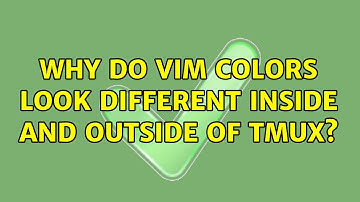 Why do Vim colors look different inside and outside of tmux? (4 Solutions!!)