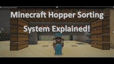 Minecraft Hopper Sorting System Explained.