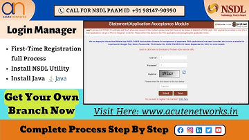 How to Install System and Start NSDL PAAM | PAN Card Centre | nsdl paam id registration |