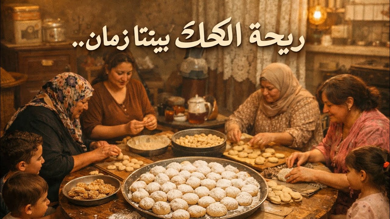 ريحه كحك و قراقيش التسعينات… لما كانت اللمة أحلى من الطعم وأجمل من كل حاجة 🥹🤍