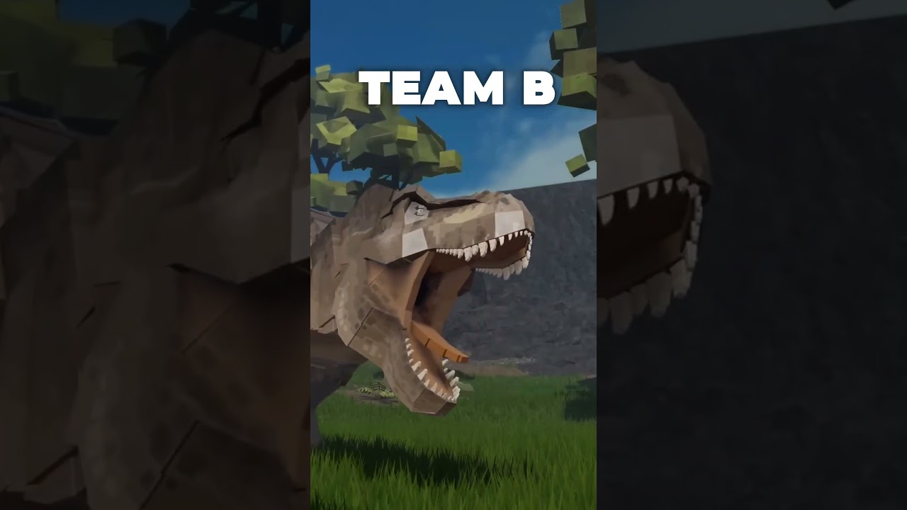 HYBRID Team A vs Team B in Jurassic Blocky 