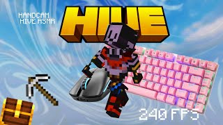 360 FPS keyboard & mouse sounds ASMR | Hive Skywars