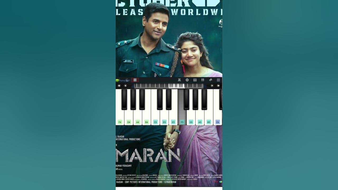 Amaran Love BGM | Piano Tutorial