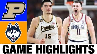 #1 Purdue vs UConn Highlights (Second Half) | 2024 NCAA Men's Basketball  National Championship