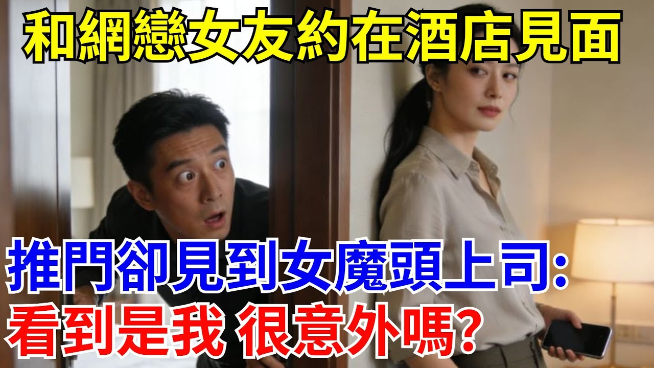 和網戀女友約在酒店見面，推門卻見到女魔頭上司：看到是我 很意外嗎？ 