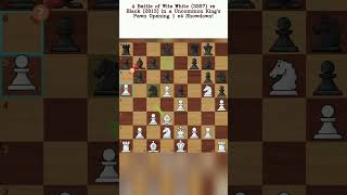 A Battle Of Wits White 3357 Vs Black 2813 In A Uncommon Kings Pawn Opening 1 E4 Showdown