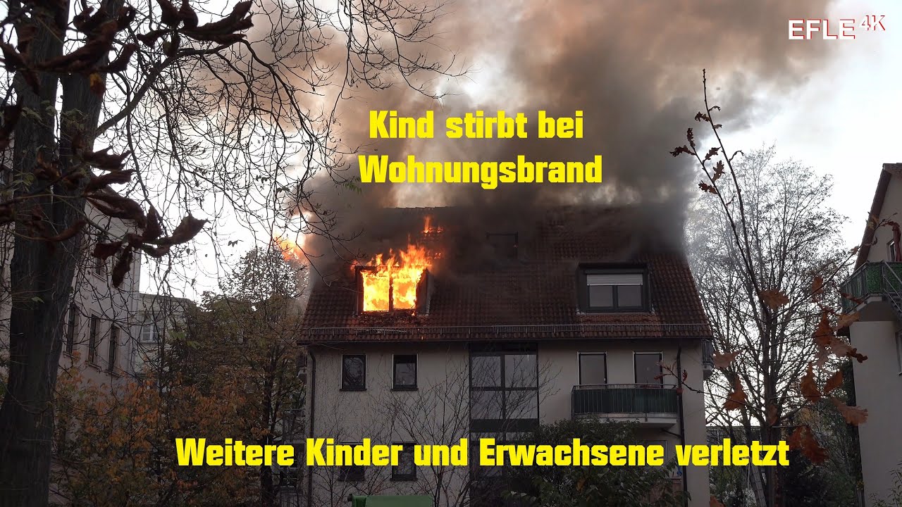 Tödlicher Wohnungsbrand in Leipzig, 12 Jährige stirbt/Großeinsatz + Einsatzfahrten [04.11.2020]