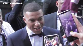 Kylian Mbappé, son frère Ethan Mbappé, son père Wilfrid Mbappé arrivent @ Trophées UNFP 13 mai 2024