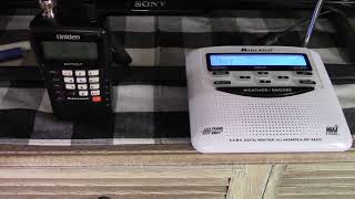 Midland WR-120 and Uniden BC75XLT Required Weekly test