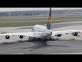 Lufthansa Airbus A380 start in Frankfurt/Main HD 1080p