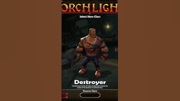 Torchlight classes were kind of limited...