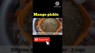 Instant Mango pickle / Avakaya shortsyoutuberfoodiefoodshortvideoviraltrending