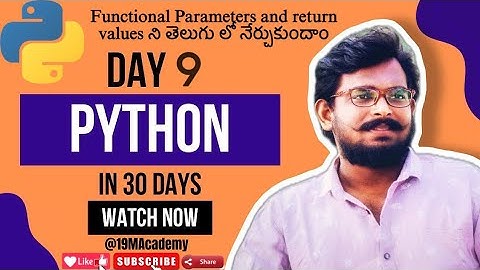 🌟 Day 9: Understanding Function Parameters & Return Values in Python | 30-Day Python Challenge 🚀