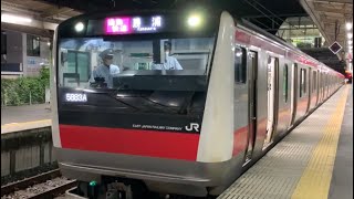 JR外房線誉田駅通勤快速切り離し作業。(10)