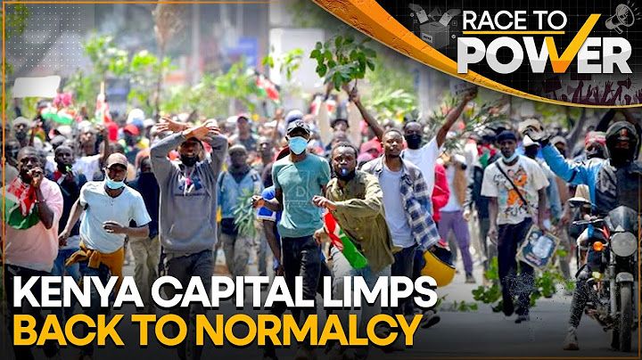 Calm Returns To Kenya After Violent Protests | WION | Race To Power