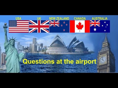 Questions at the airport - Вопросы в аэропорту // английский язык