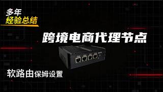 跨境电商软路由网络配置教程，openclash的设置，防止DNS和webrtc泄露，有脚本简单易操作