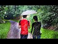 4K 1 HOUR 30 MINS Heavy Monsoon Rain Walk : Nostalgic Singapore : Depot Road (Binaural Sounds)