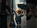 AI Boree the Pekingese 🎩 | Singing in the Rain Musical ShortAI 보리 🐶 양복 입고 뮤지컬 스타?! 🎩 싱잉 인 더 레인 숏폼