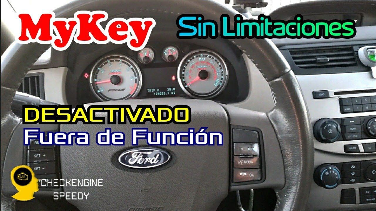 Tecnología MyKey Cómo Desactivar, Ford Focus 08-11 - YouTube