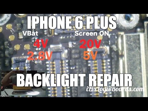 iPhone 6 Plus Backlight repair - YouTube