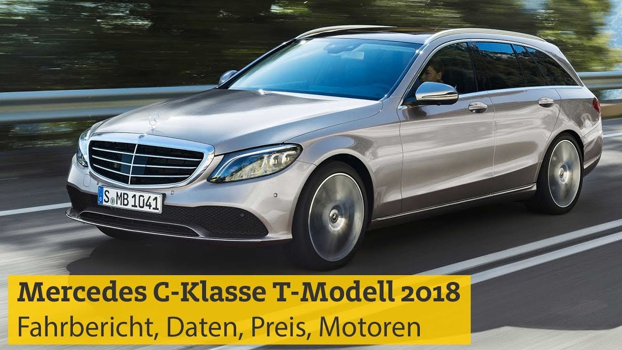 Mercedes C-Klasse T-Modell (2018): Fahrbericht, Daten, Preis, Motoren |  ADAC - YouTube