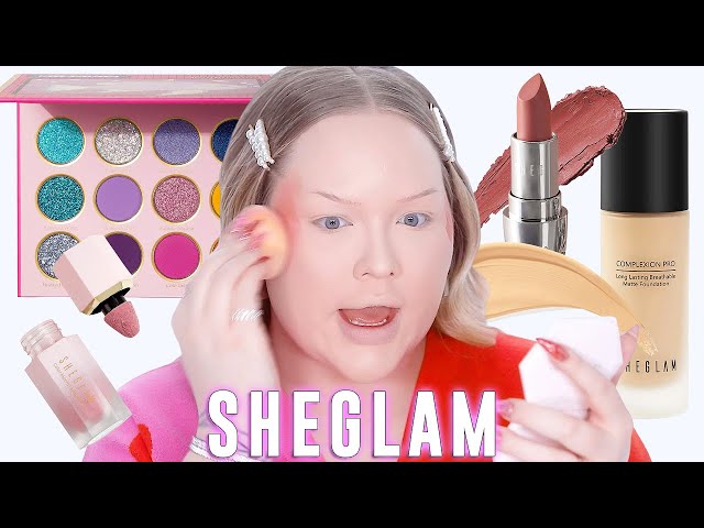 Trying A Full Face of #SHEGLAM Makeup! | NikkieTutorials class=
