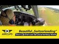 Captain Sandra BUTTERS LAST EVER Helvetic Fokker F100 Pax-Flight Landing, WATER SALUTE!!! [AirClips]