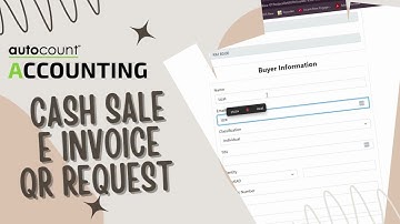 AutoCount Request e-Invoice QR function for Cash Sale#autocount    #sistempos #einvois #possistem