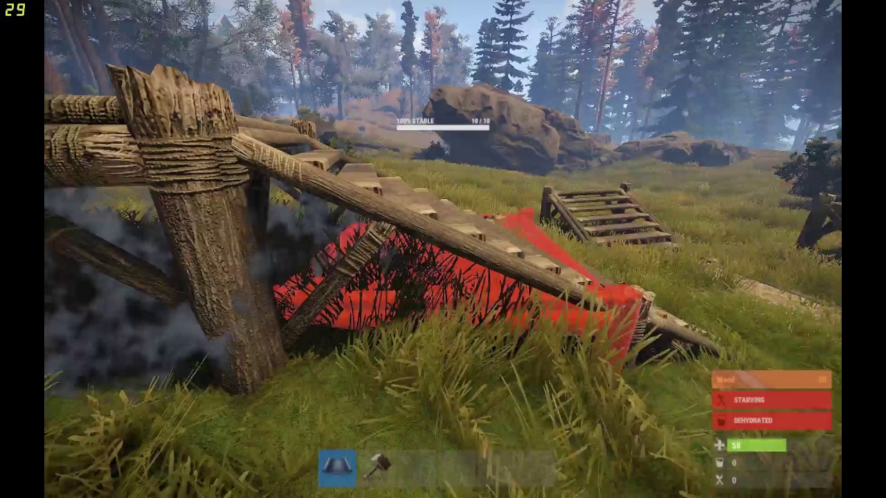How to make a hidden loot room in your base. (Rust) - YouTube