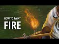 HOW TO PAINT FIRE (That looks real)