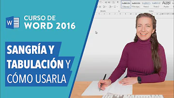 2. Qué es sangría y tabulación y cómo usarla | Curso Word 2016