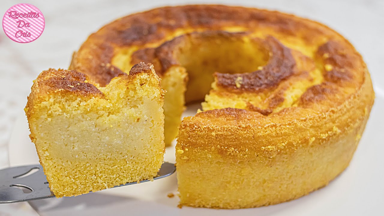 BOLO DE FUBÁ CREMOSO! O BOLO MAIS FÁCIL DO MUNDO! BATIDO TUDO NO LIQUIDIFICADOR E JÁ SAI RECHEADO!