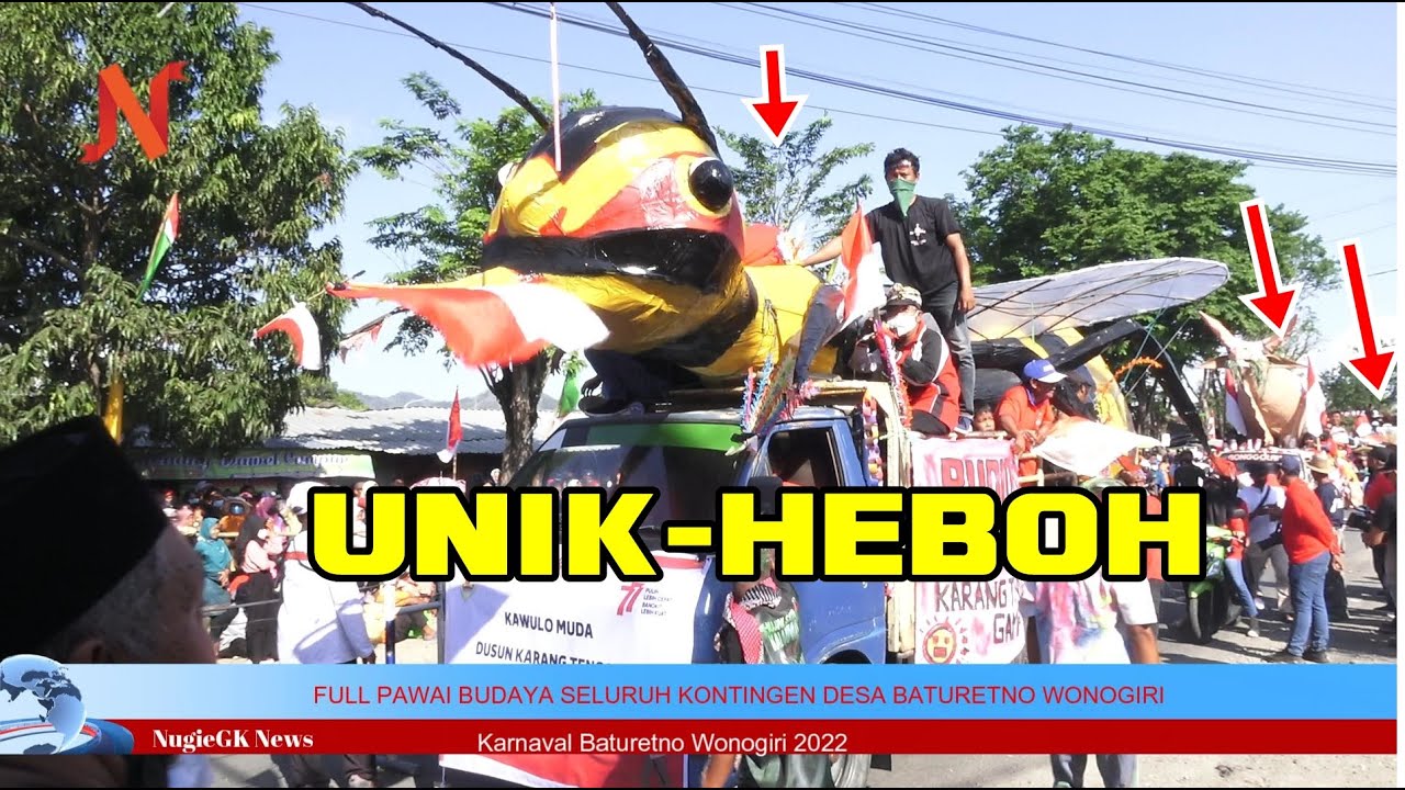FULL KARNAVAL BATURETNO UNIK HEBOH LUCU KREATIF KAB WONOGIRI TERBARU HUT RI