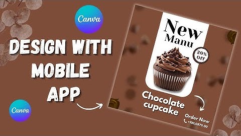 Chocolate Cupcake Poster Design in Canva | Step by Step Tutorial for Beginners