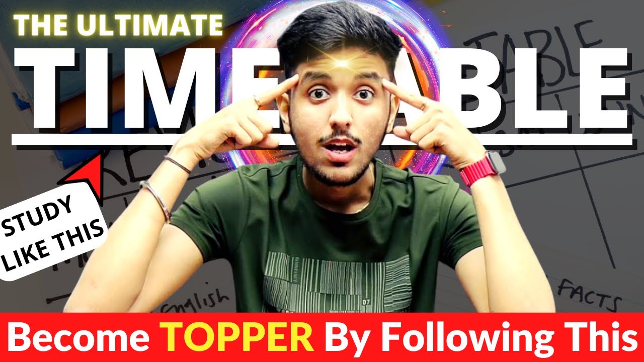 Best Timetable for Students 🔥 Toppers Secret Revealed ‼️Study Tips 