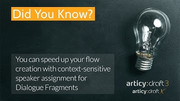 articy quick tip: Context-Sensitive Speaker Assignment for Dialogue Fragments
