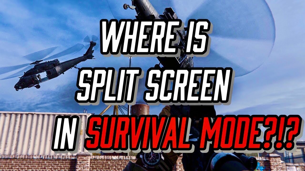 Call of Duty Advanced Warfare - Splitscreen gameplay ( Survival Mode) 