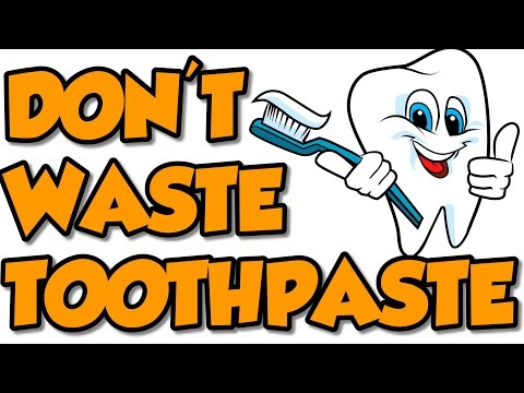 How to squeeze out the last few drops of toothpaste