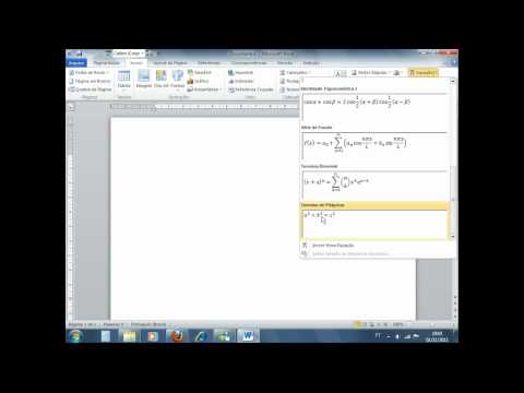 Vídeo: Como Inserir Uma Fórmula No Microsoft Word