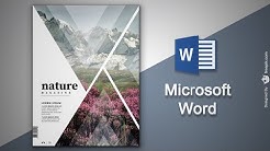 Create Cover Page in Microsoft Word | Natural Magazine Cover Designing in MS Word 