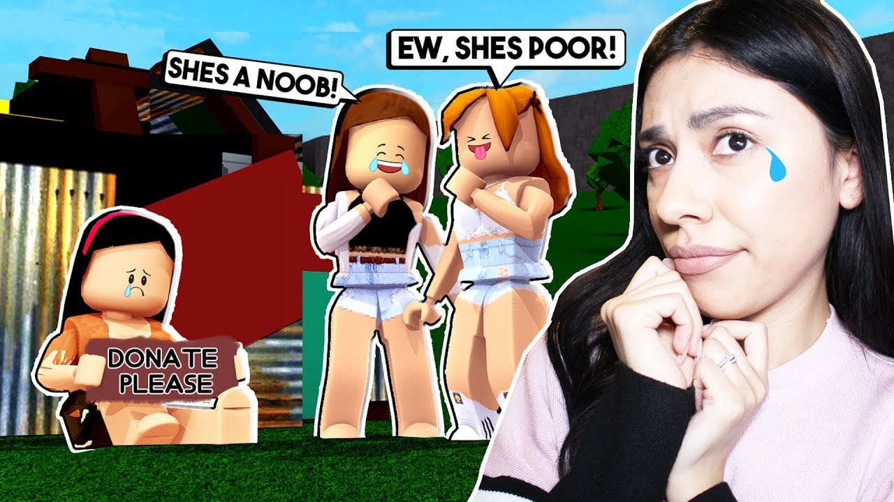 The Gold Digger Bullied The Poor Girl In Bloxburg Roblox Youtube - poor girl roblox