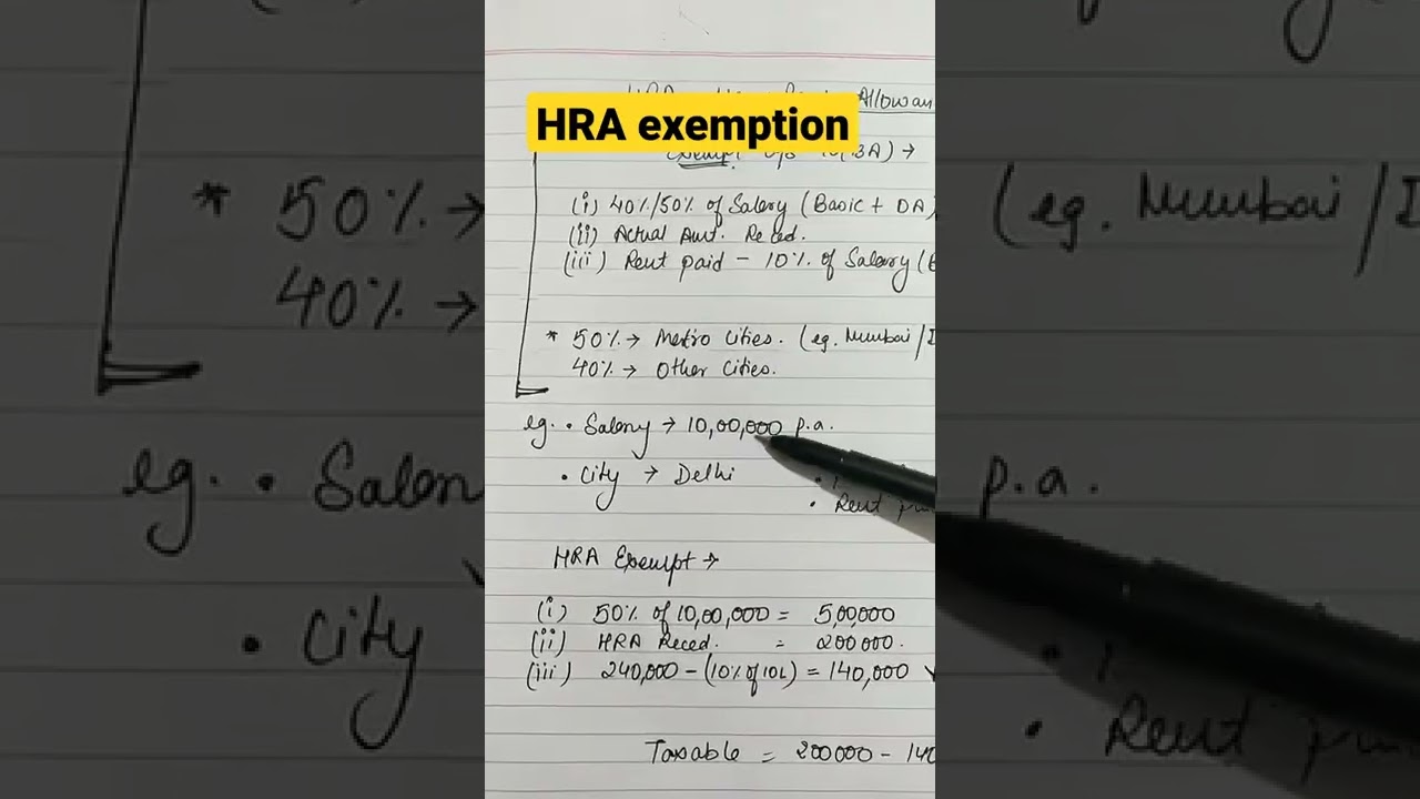 hra-exemption-under-income-tax-hra-calculation-sec-10-13a-itr-for