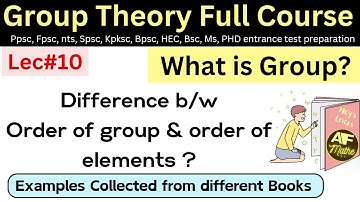 How to find Order of group and order of elements different lec#18 #mathematics #maths #lectures